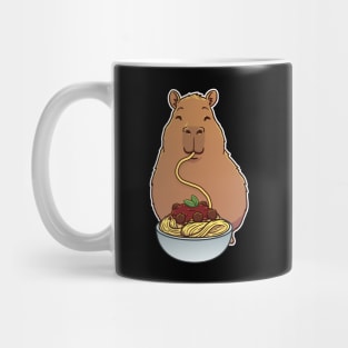 Capybara Spaghetti Meat Balls Mug